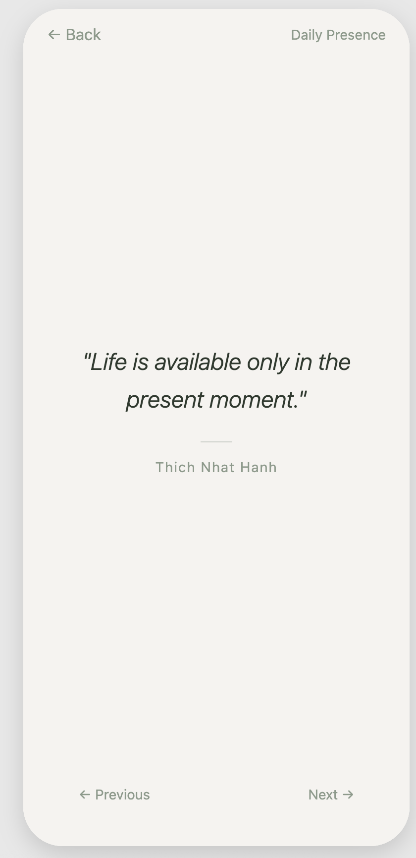 Komorebi presence screen